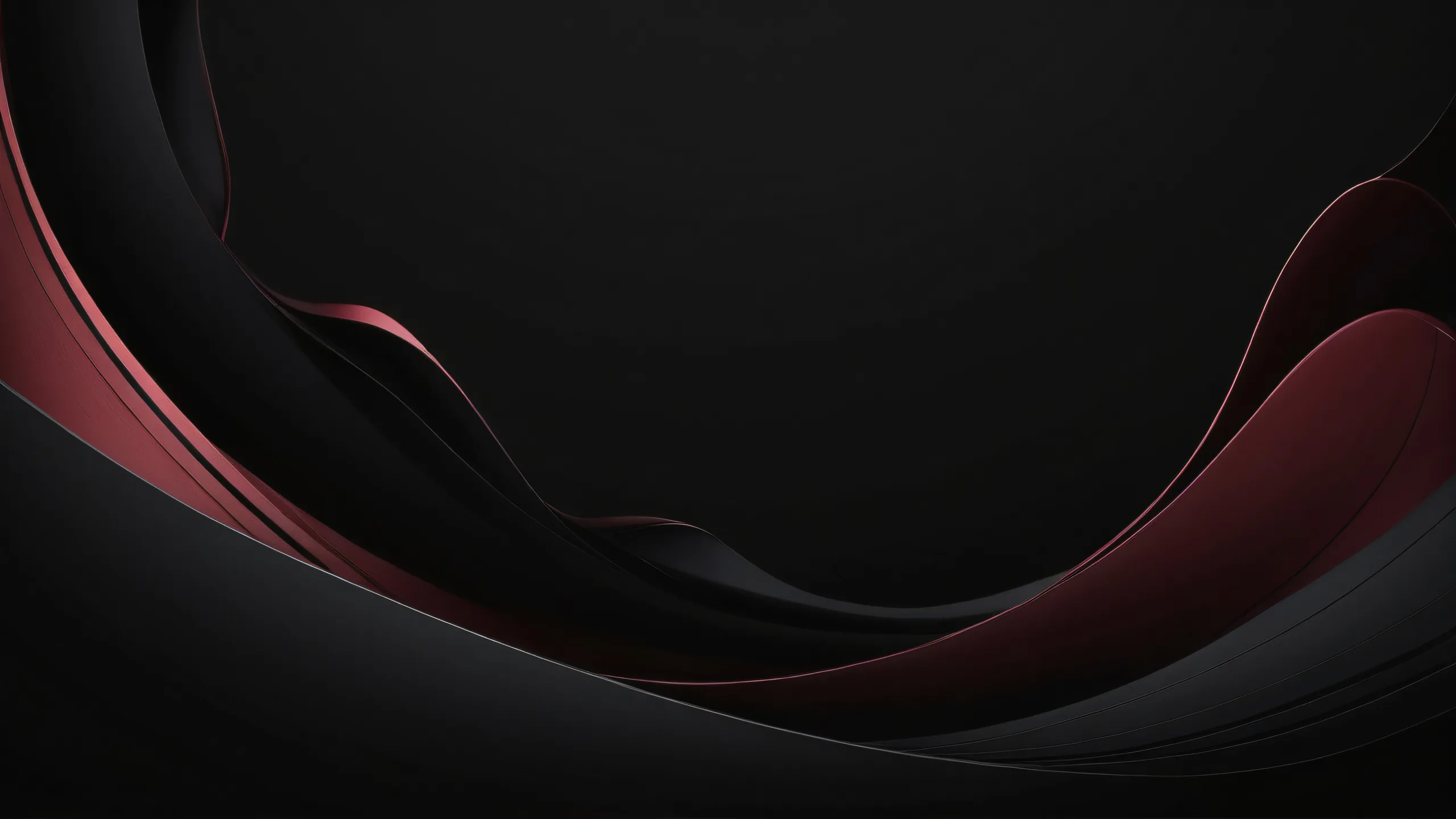 A sleek dark mode desktop background featuring a trollface amidst a vast pure void with deep perfect blacks and striking contrast.
