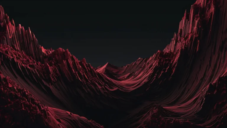 Breathtaking desktop wallpaper of a vast pure void with maroon background and dark mode aesthetic for PC/Deskop use.