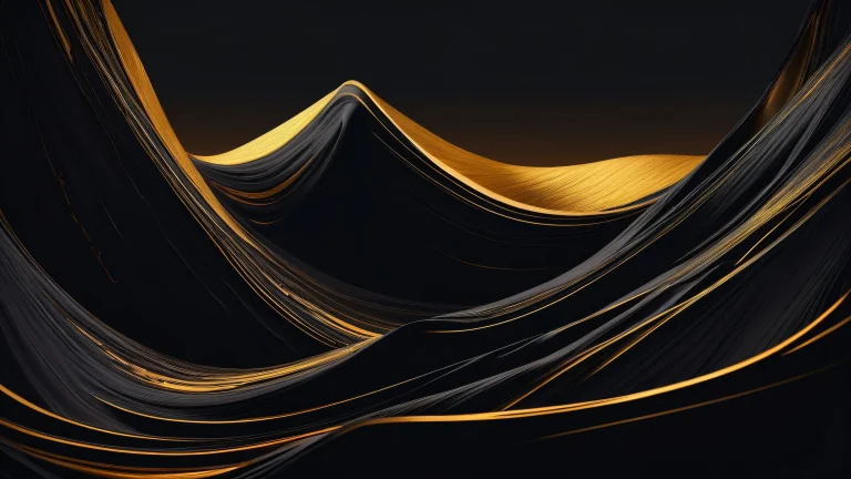 Breathtakingly clean and pure void desktop for PC or laptop with striking contrast and luminescent accents.