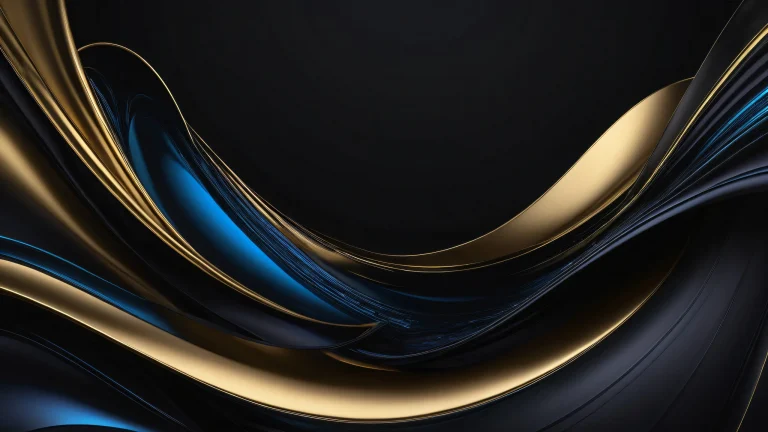 A stunning glass desktop background featuring a pure void with deep perfect blacks and luminescent accents, suitable for a PC or Desktop.