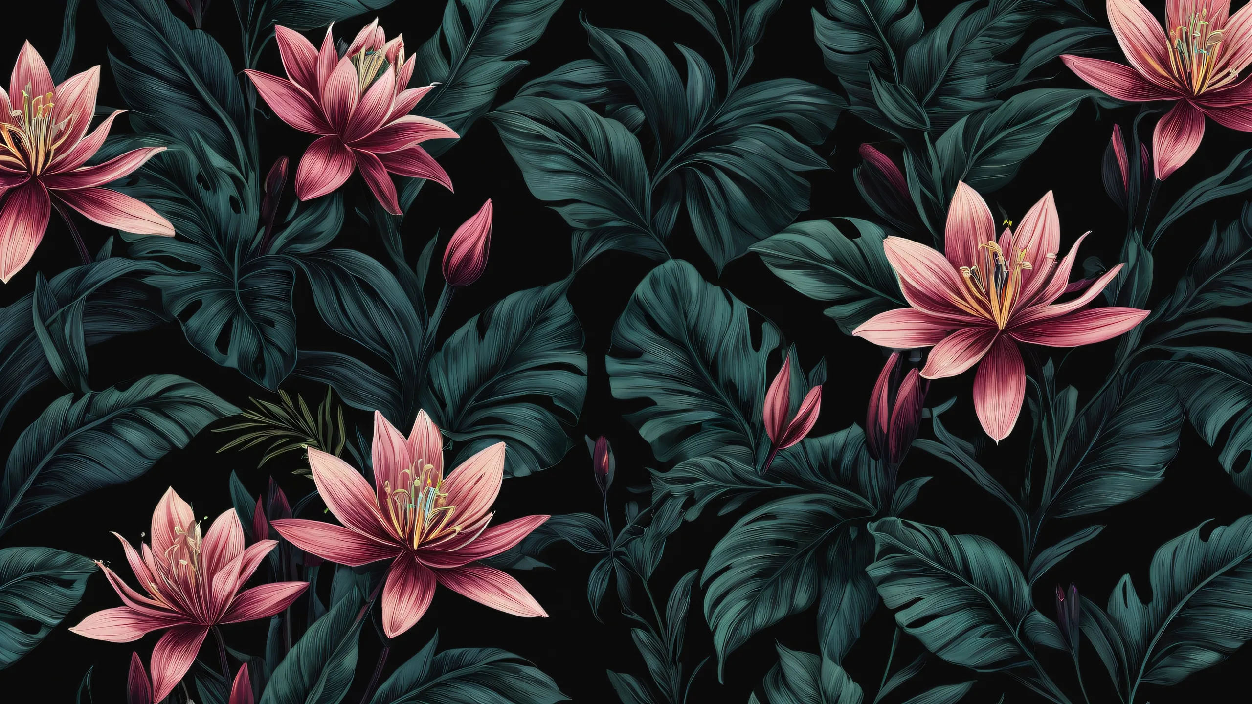 A stunning desktop image of a botanist in a vast, pure void with extreme depth of field, perfect for PC and Desktop use.