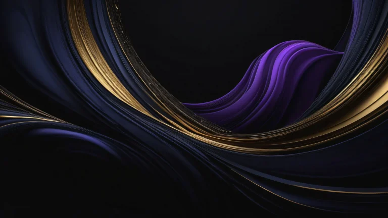 A stunning desktop wallpaper featuring a vast, pure void with subtle ink wash hints on a sleek dark mode background, perfect for Desktop/PC.