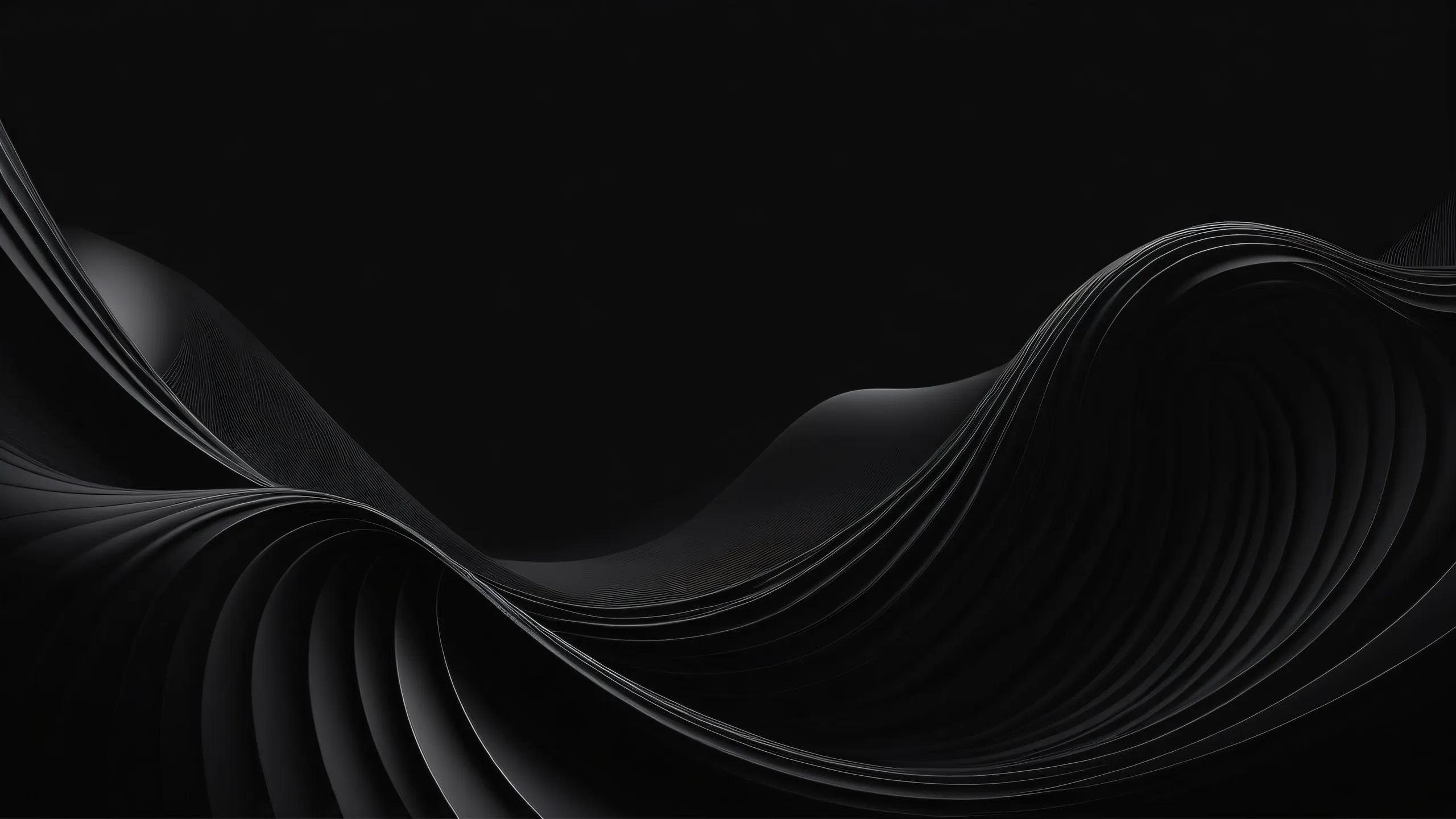 A stunning void desktop scene for PC or Desktop use, with deep perfect blacks and striking contrast.