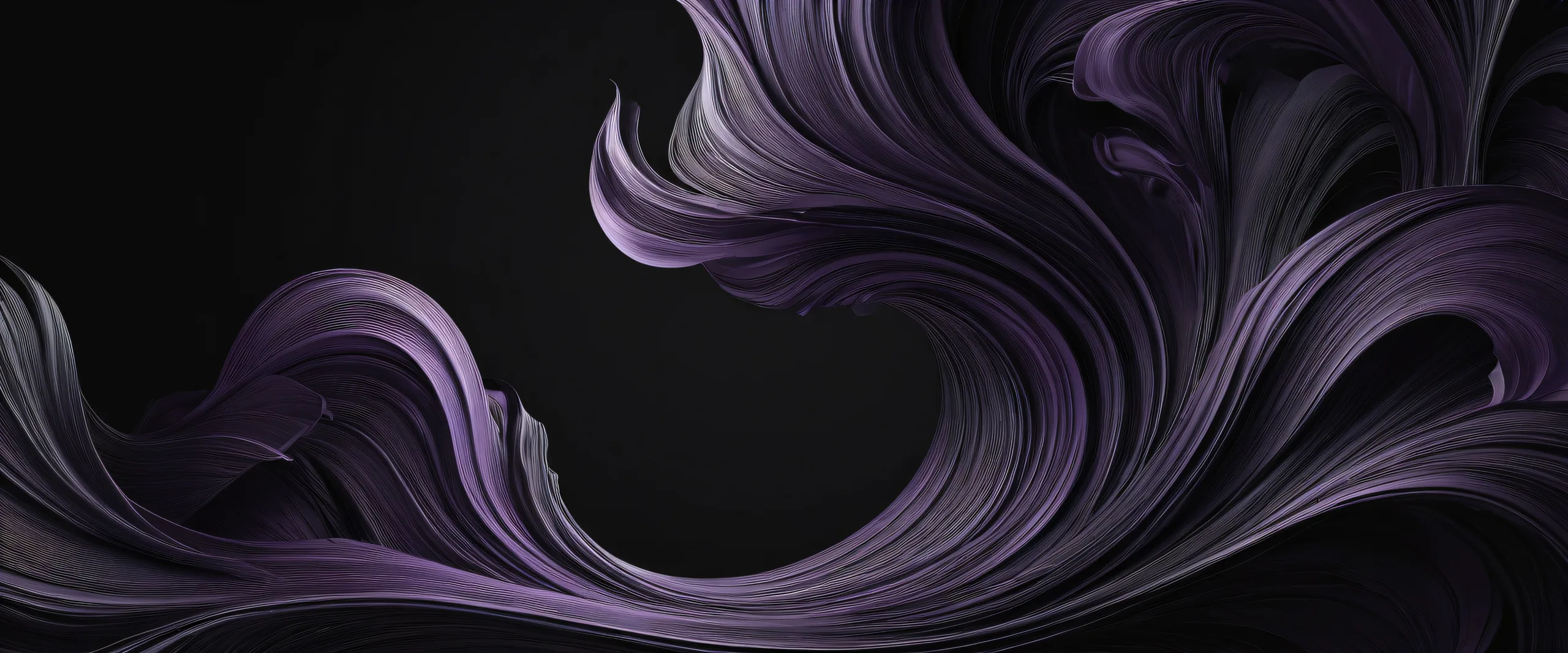 Breathtaking portrait of a perfectly clean vast pure void with extreme depth of field on a desktop/pc, suitable for feminine users.