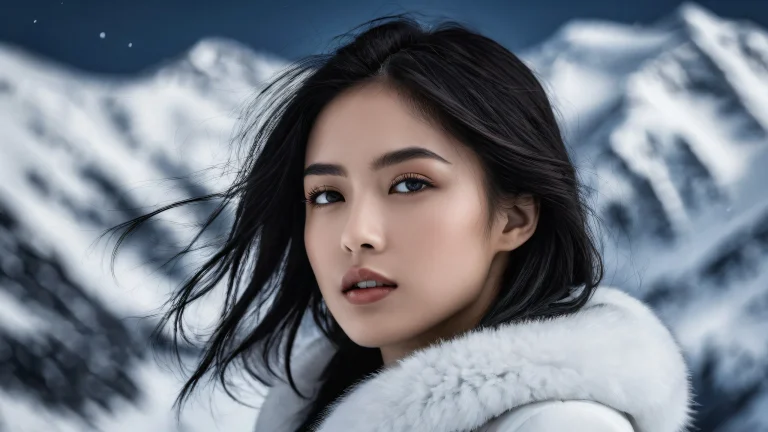 Beautiful winter landscape for your desktop or PC. Perfectly clean and serene.