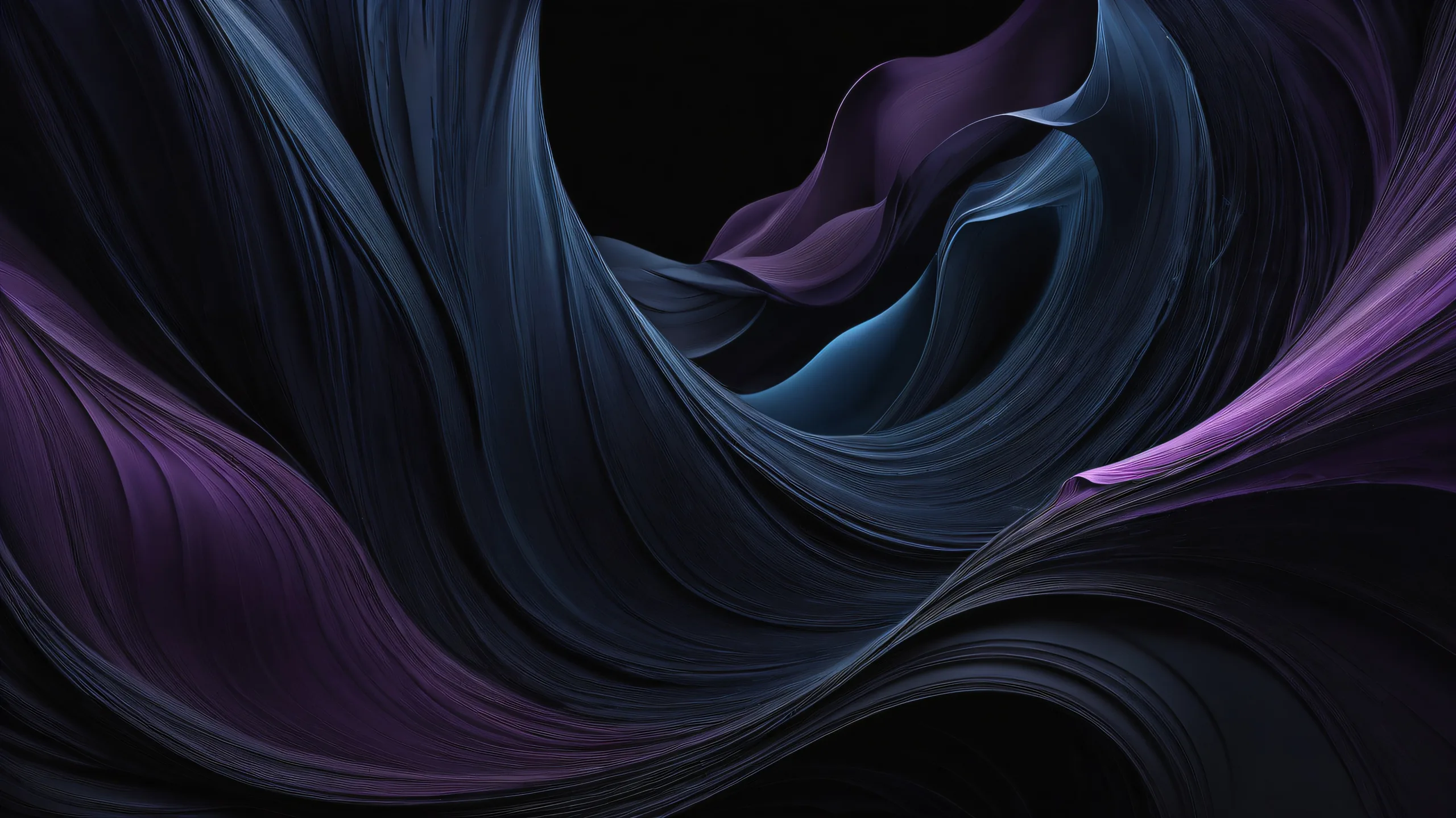 A desktop wallpaper of Emerging Forms, a vast pure void with extreme depth of field and stunning visual impact. Ideal for showcasing the unreal shapes that emerge from the fog, perfect for your Desktop/PC.