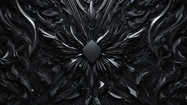 Breathtaking desktop wallpaper of video game characters set against a vast, pure void with deep blacks and striking contrast for Desktop/PC.