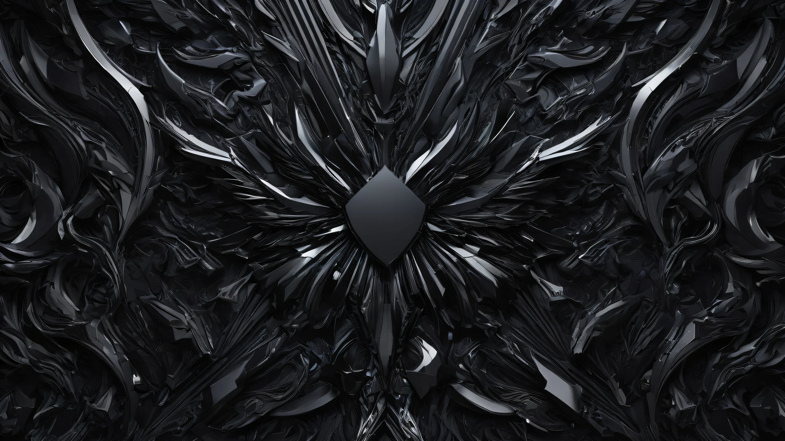 Breathtaking desktop wallpaper of video game characters set against a vast, pure void with deep blacks and striking contrast for Desktop/PC.