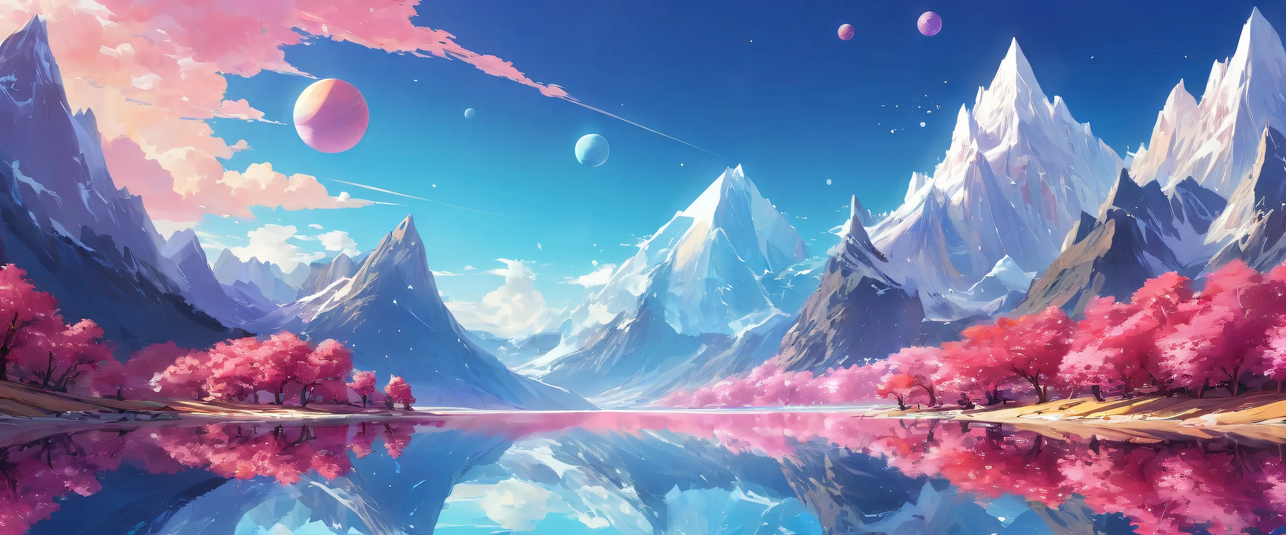 A visually stunning desktop image of a vast, pure void with radiant lighting and brilliant colors, suitable for a PC or Desktop.