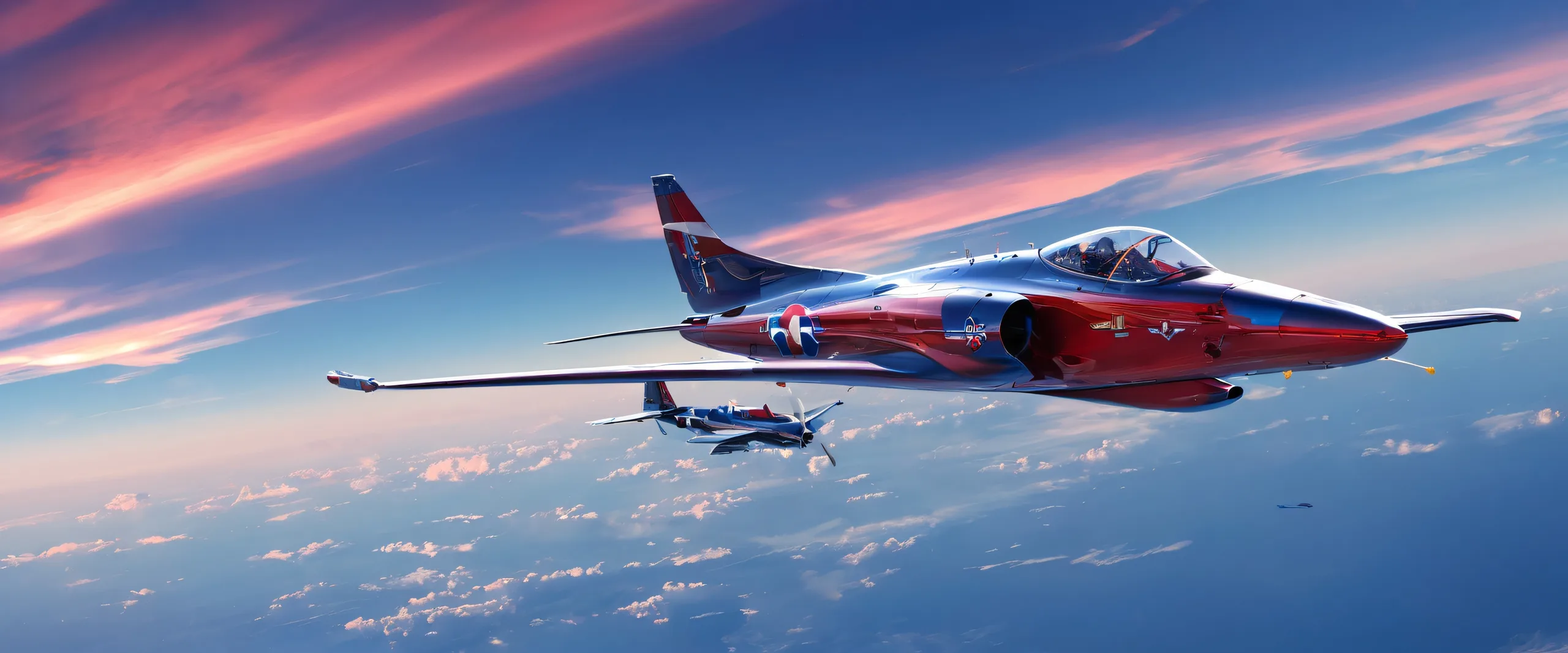 Stunning Ethereal Aerial Odyssey Wallpaper A breathtaking desktop wallpaper of aircraft against a pure void, perfect for your Desktop/PC