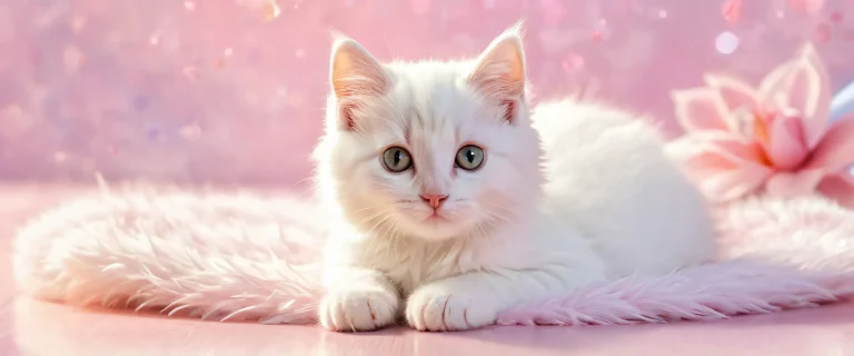 A stunning desktop image of a kitten in a pure void, perfect for use on your Desktop/PC.