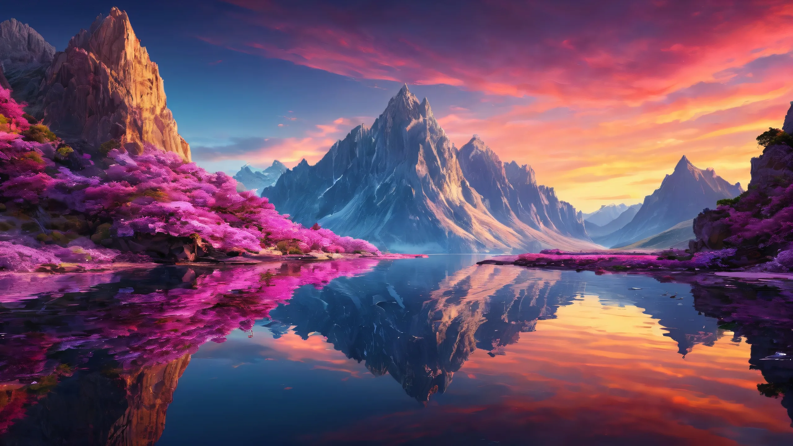 Stunning dark void desktop scene with radiant lighting and crisp details for PC/ Desktop use.