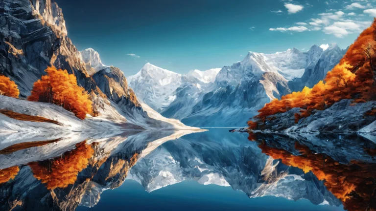 Breathtaking cyberpunk desktop landscape featuring a pristine void with radiant lighting on a dark background for Desktop/PC use.