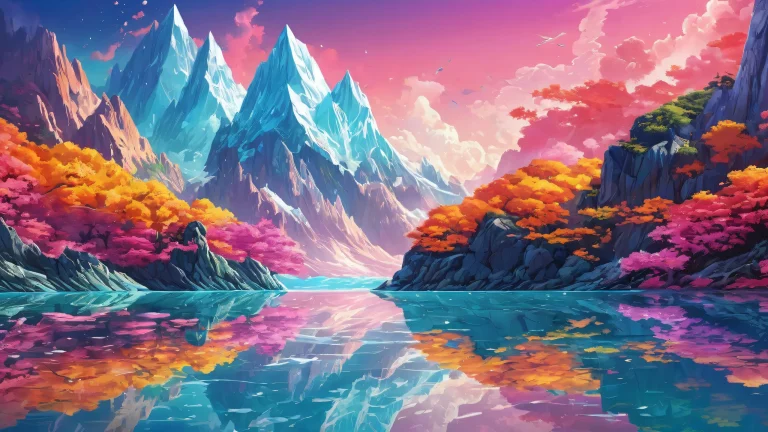 Breathtaking desktop wallpaper of a pure void with ethereal lighting and vibrant colors for a Desktop/PC.