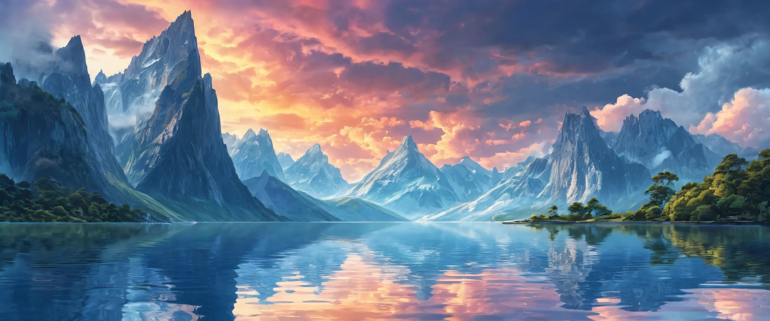 A serene and majestic desktop scene of a vast pure void, perfectly clean and radiant with ethereal lighting. Suitable for Desktop/PC.