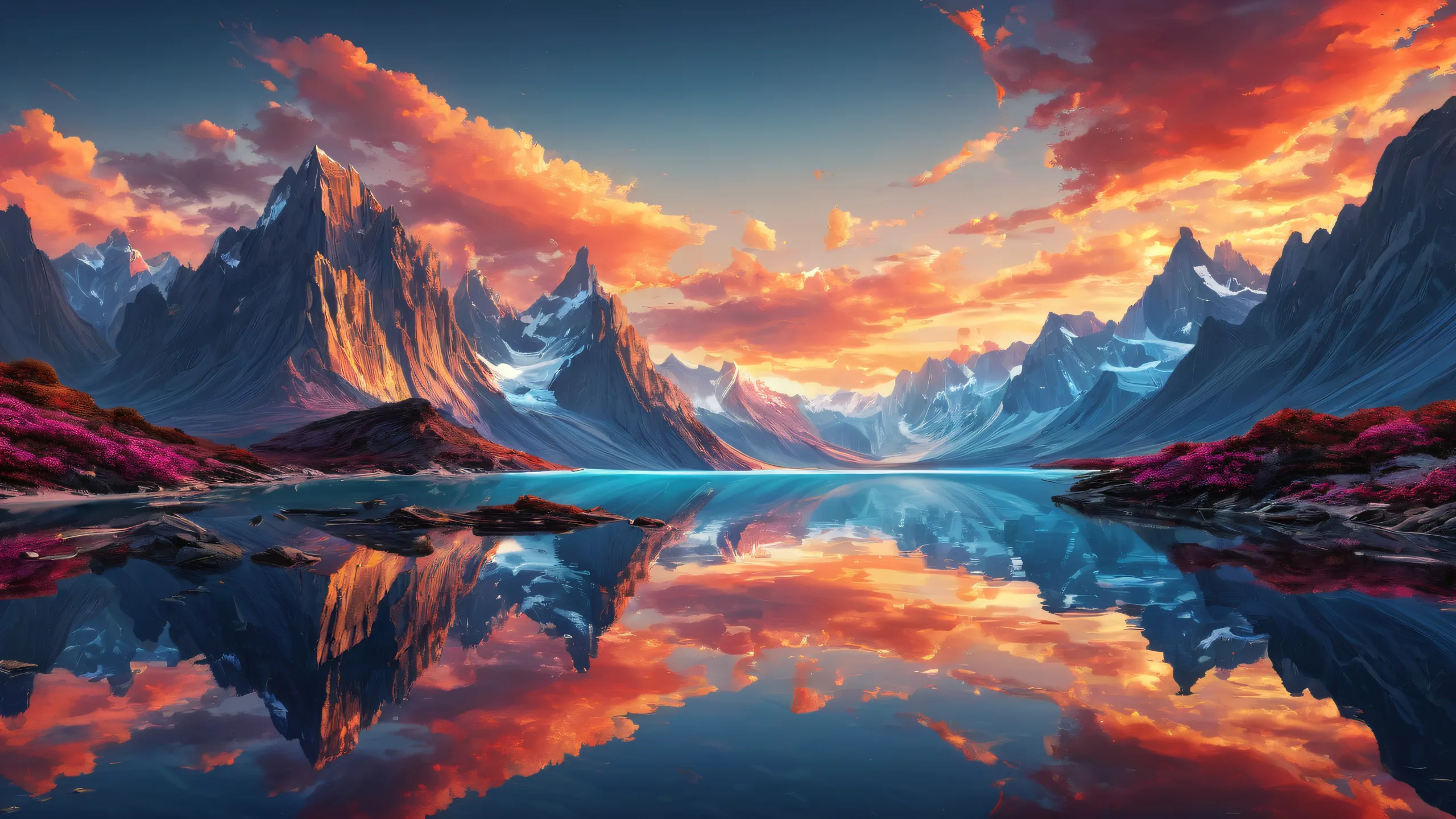 A stunning desktop wallpaper of a perfectly clean vast pure void with ethereal lighting and radiant colors, suitable for Desktop/PC.