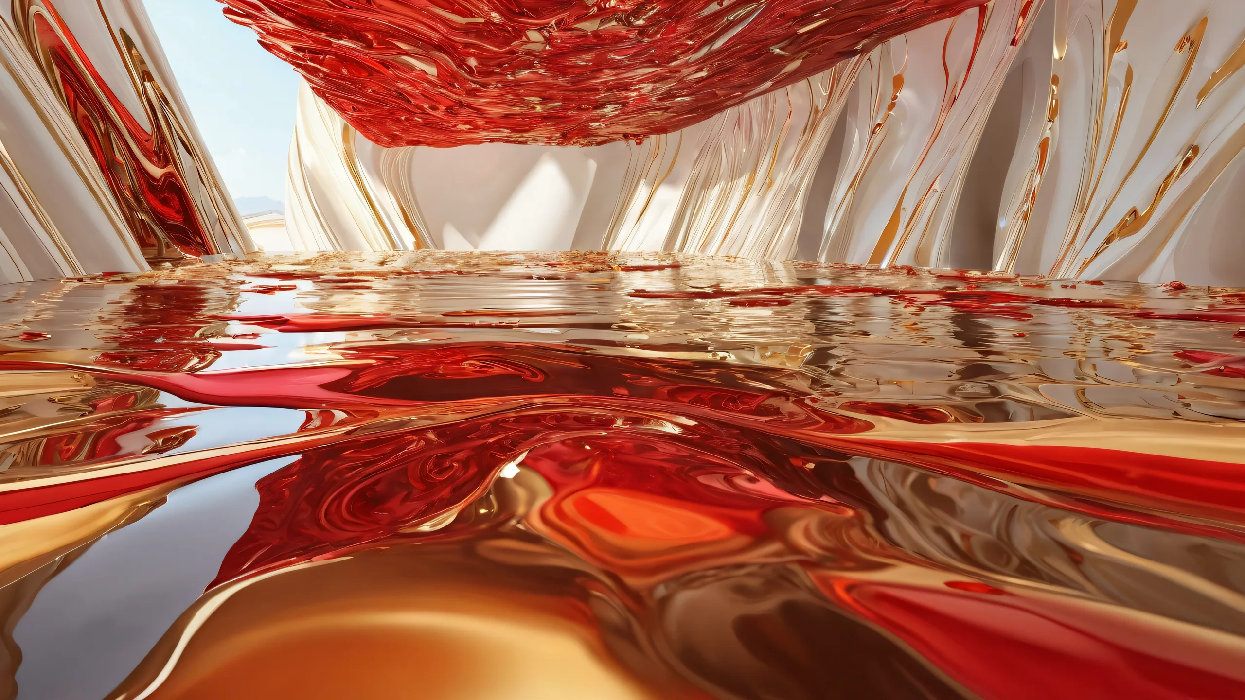 A breathtaking desktop wallpaper of a man in a vast, pure void, perfect for desktop/pc use.