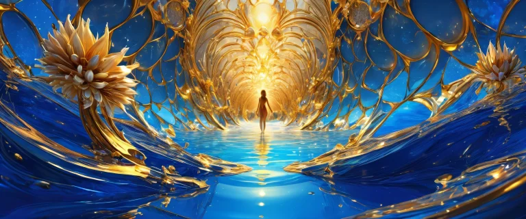 Breathtaking desktop scene of a centered pure void with depth on a Desktop/PC.