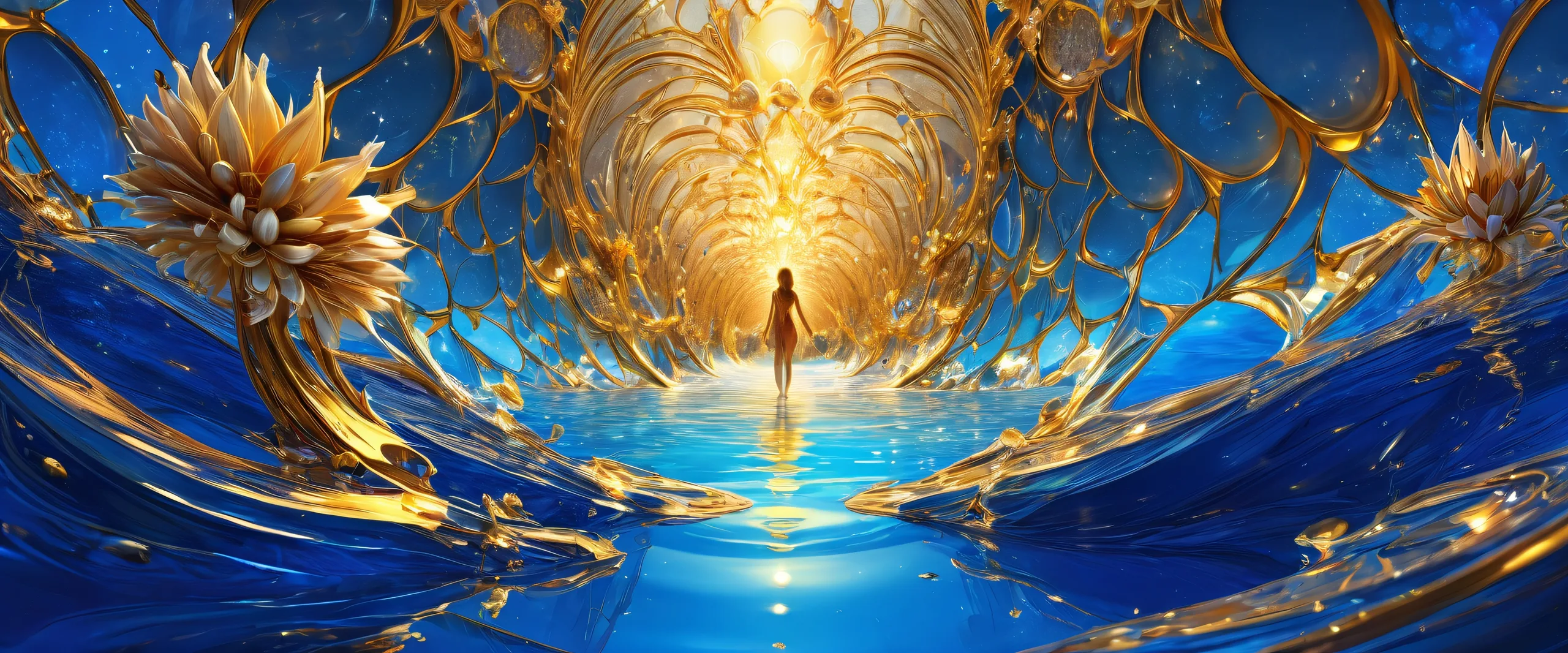 Breathtaking desktop scene of a centered pure void with depth on a Desktop/PC.