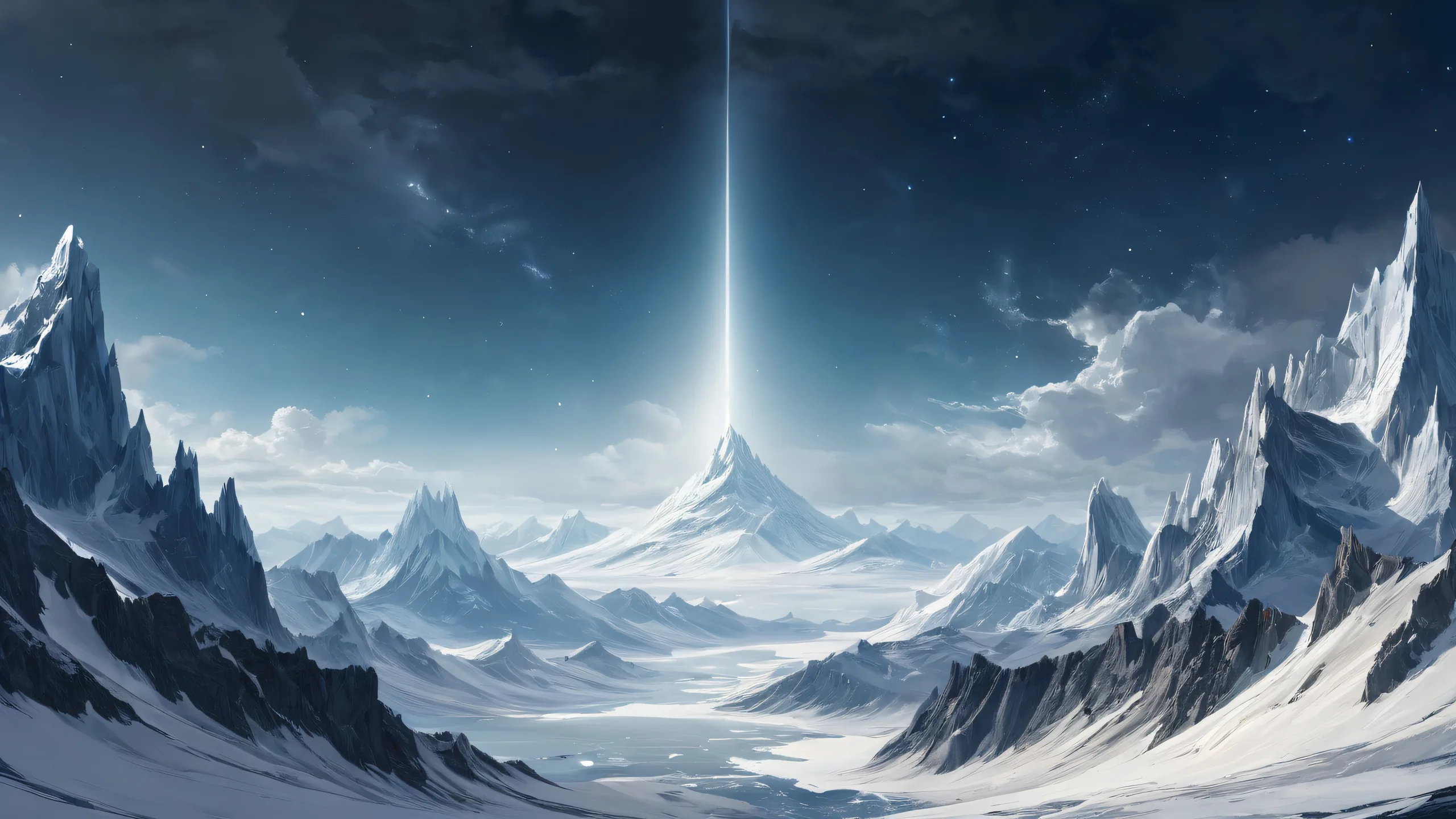 Breathtaking desktop wallpaper of Lone Wanderer in a dark, pure void with an ash-filled sky and pale-white corona, perfect for your Desktop/PC.