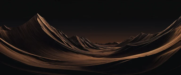 Breathtaking dark mode desktop scene of Man in a vast pure void for Desktop/PC