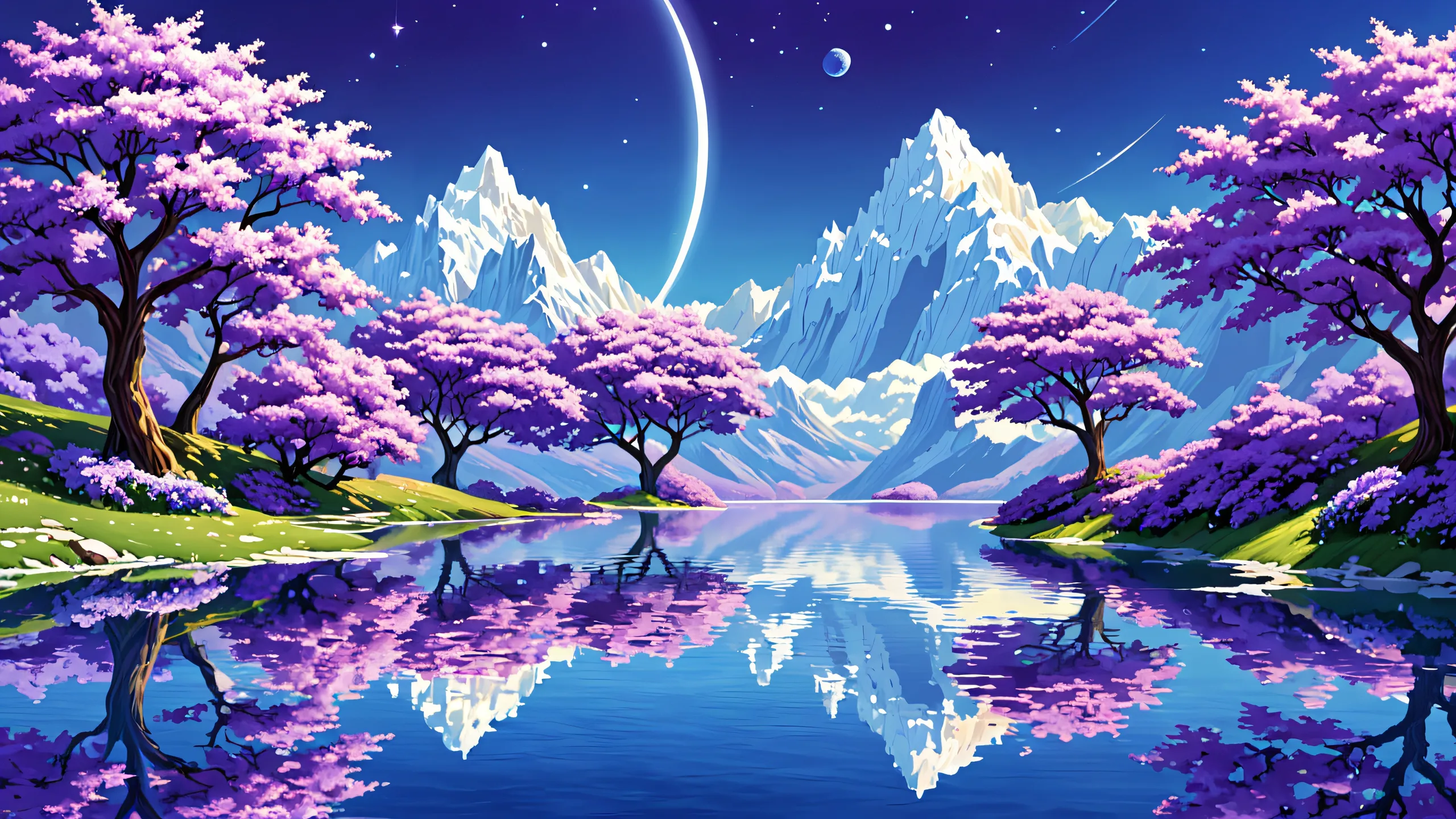 Ultra HD Ethereal Abyss of Brilliance Wallpaper A stunning desktop wallpaper featuring a deep void with radiant lighting and brilliant colors for your PC or Desktop.