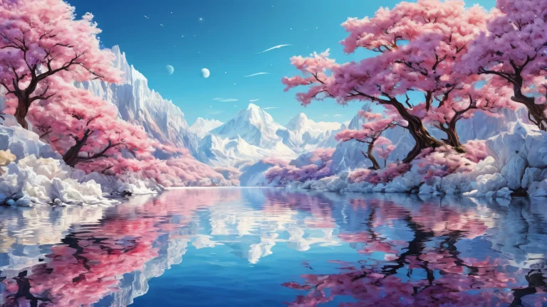 A stunning desktop wallpaper featuring a vast, pure void with extreme depth of field and radiant lighting, perfect for PC or Desktop display.