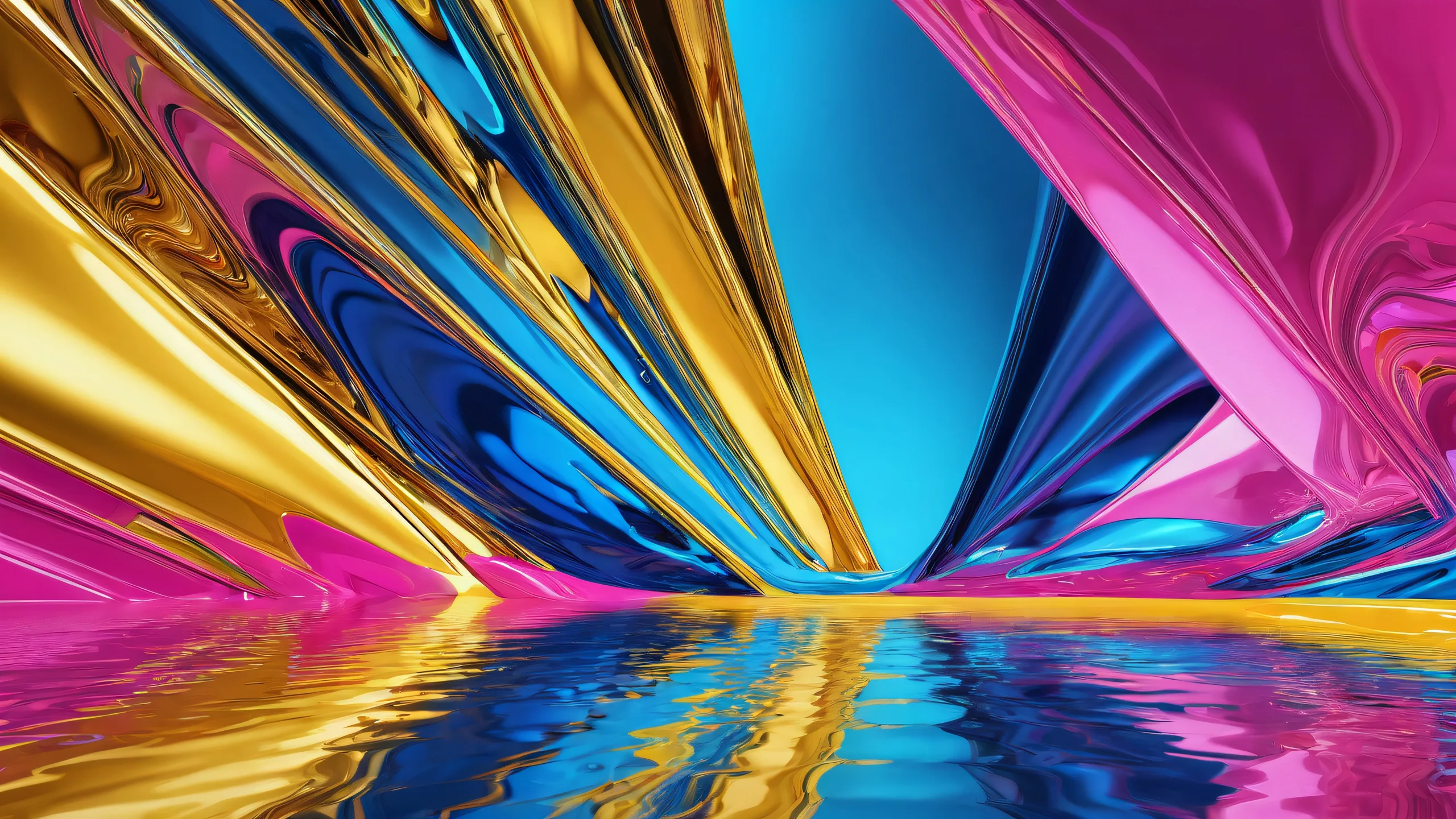 A breathtakingly clear and radiant void on a desktop or PC, perfect for those seeking an ethereal ambiance.