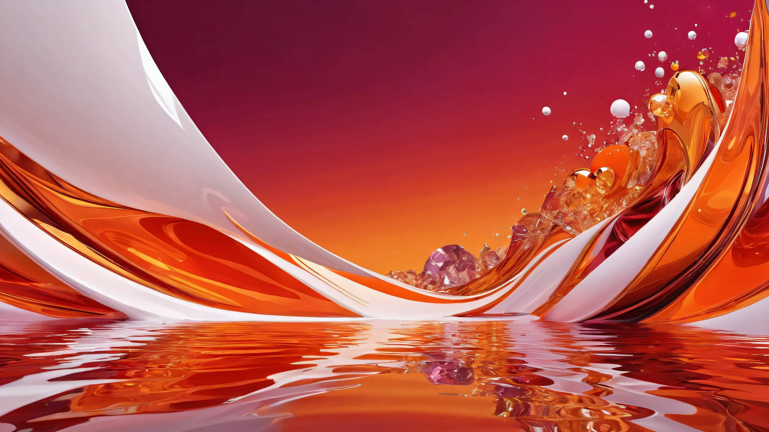 Breathtakingly pure void desktop wallpaper with radiant lighting for PC and Desktop use.