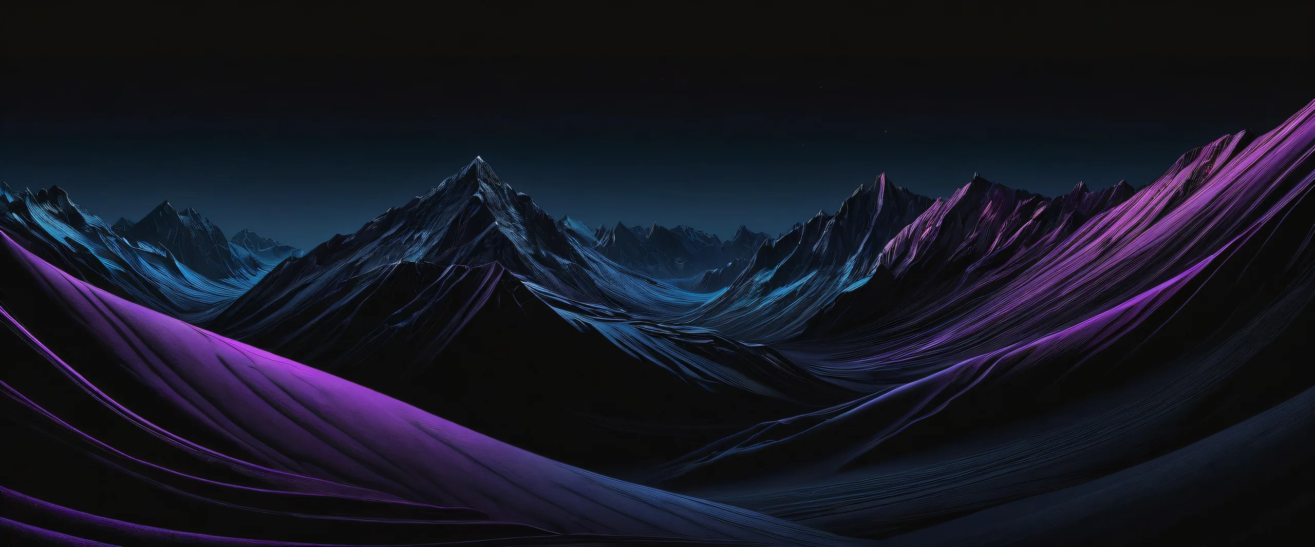 Breathtaking desktop wallpaper featuring a centered illustration of a vast, pure void on a deep black background with crisp contrast and luminescent accents for Desktop/PC use.