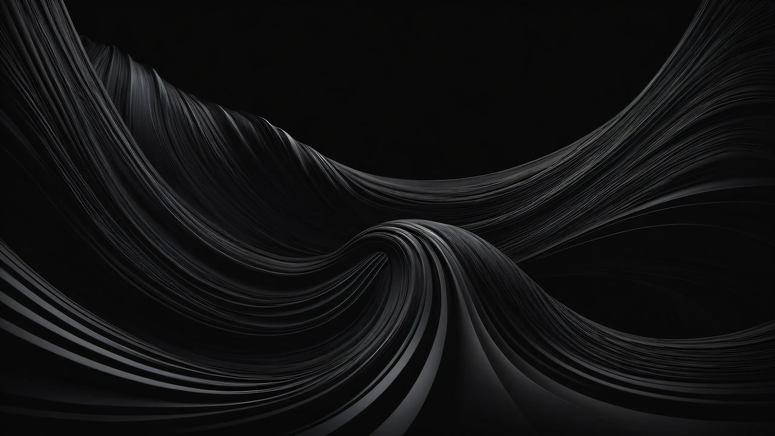 A serene and majestic void on a desktop or PC, perfect for dark mode enthusiasts.