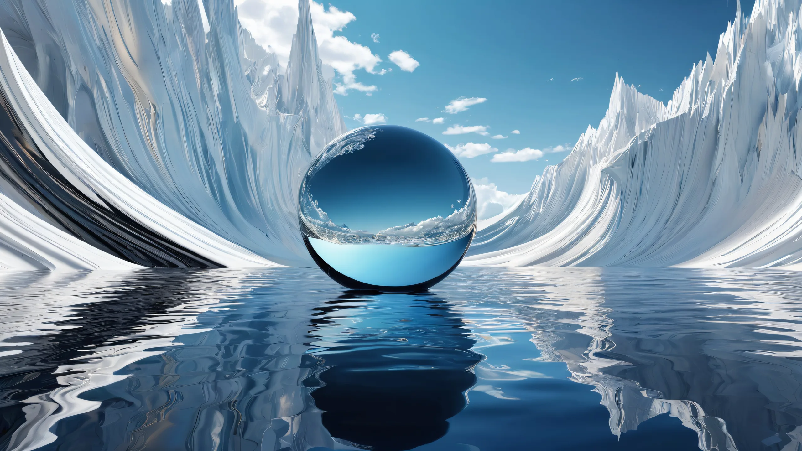 A breathtaking desktop image of a vast pure void with ethereal lighting and brilliant colors, suitable for use on Desktop/PC.