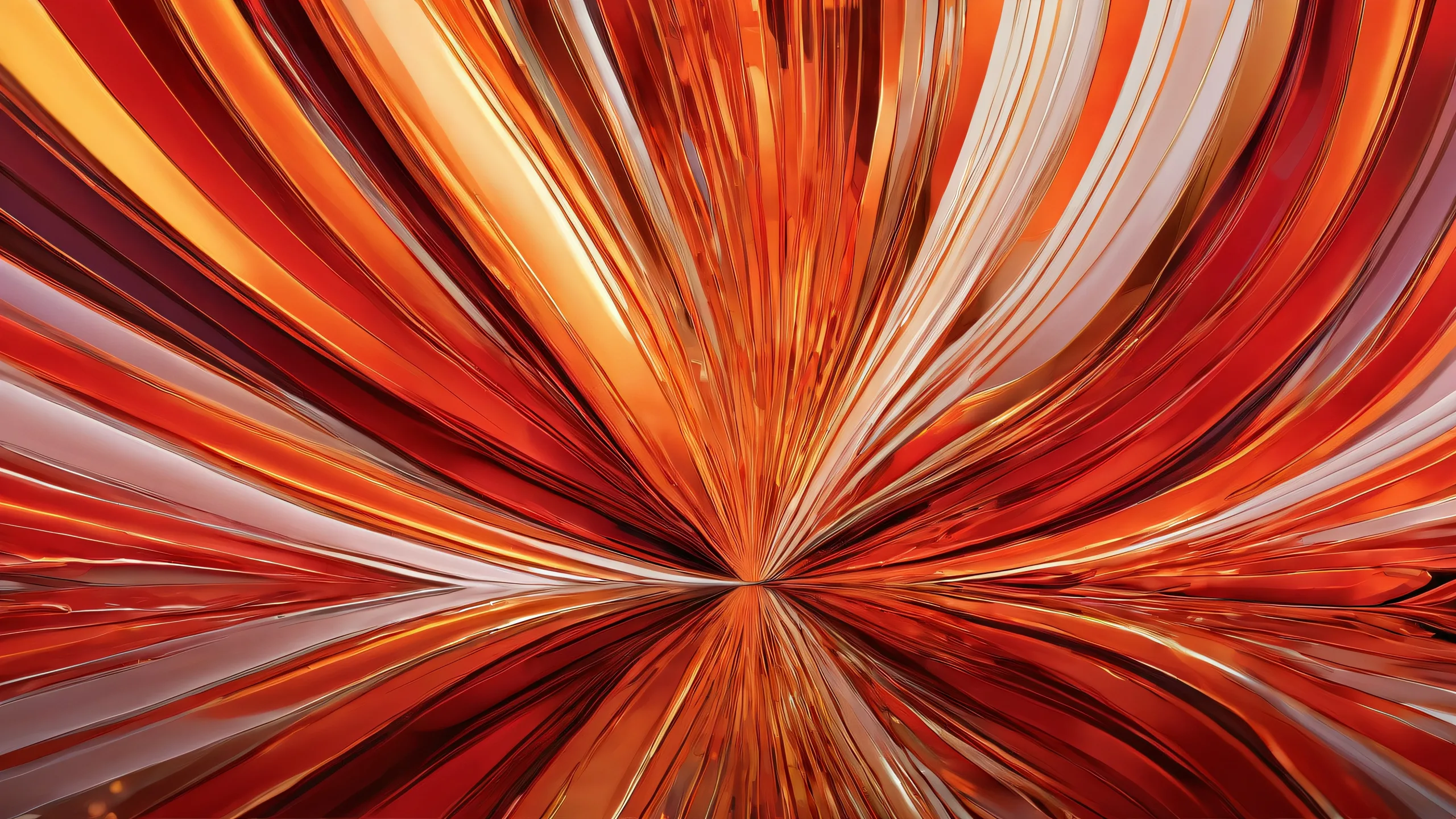 A stunning desktop wallpaper featuring a breathtaking void with radiant colors and ray traced reflections on Desktop/PC.