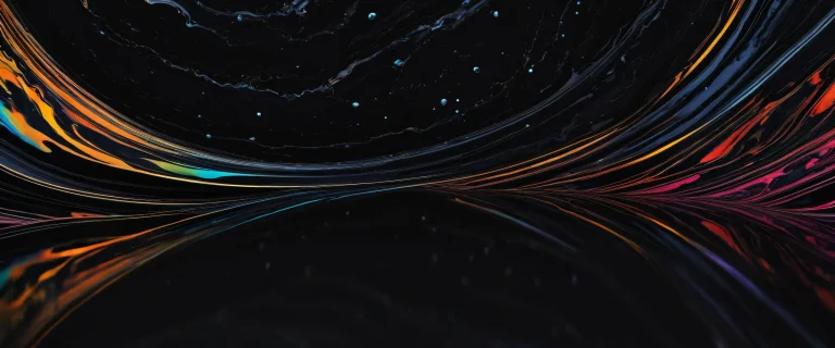 Deeply textured marble void on a dark desktop/pc background with crisp contrast and luminescent accents.