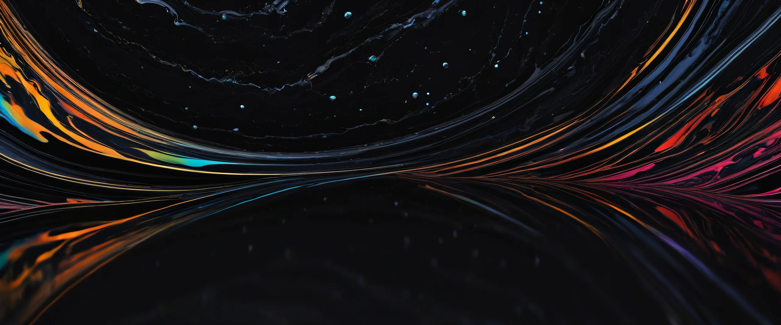 Deeply textured marble void on a dark desktop/pc background with crisp contrast and luminescent accents.