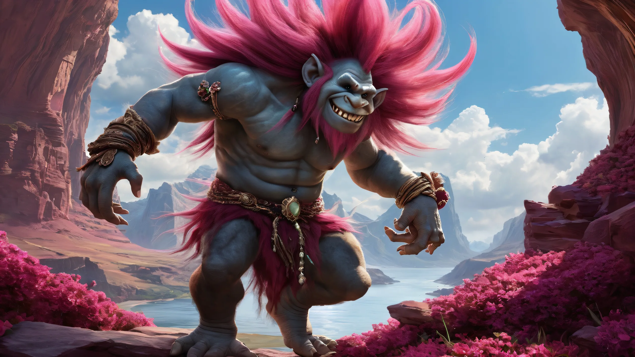 A stunning desktop image featuring a void with brilliant colors and radiant lighting for use on Desktop/PC.