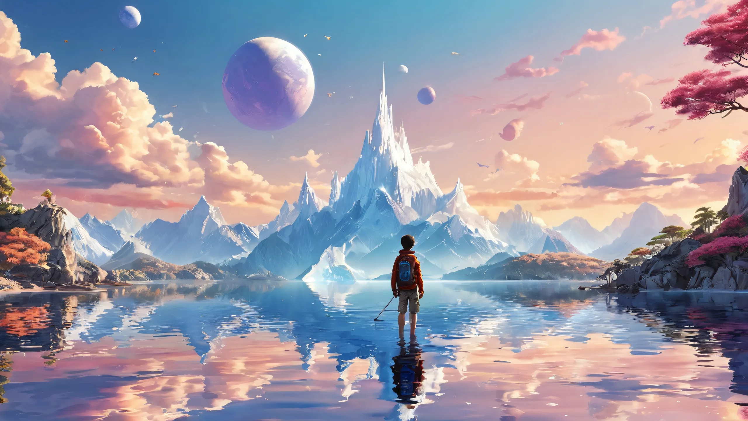 A stunning desktop background featuring a serene void with deep depth of field on a PC or Desktop.