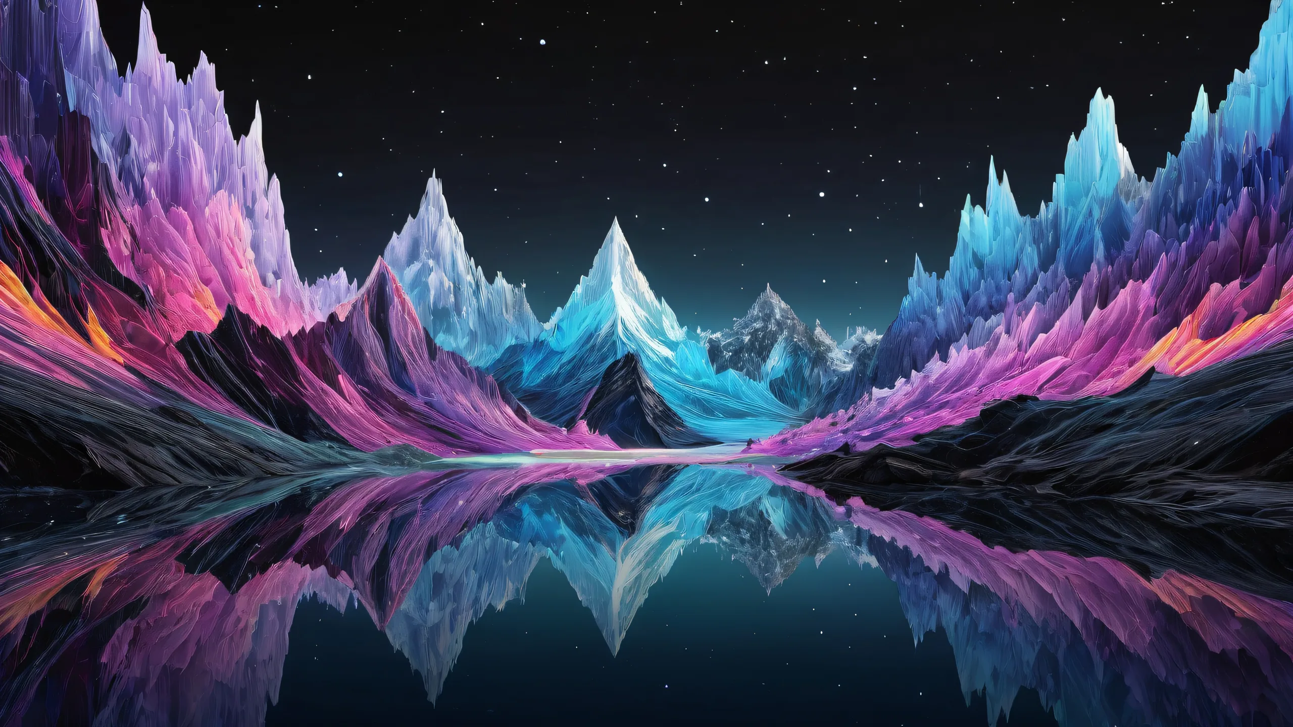 A stunning desktop wallpaper featuring a vast, pure void with brilliant colors and radiant lighting, perfect for your PC or Desktop.