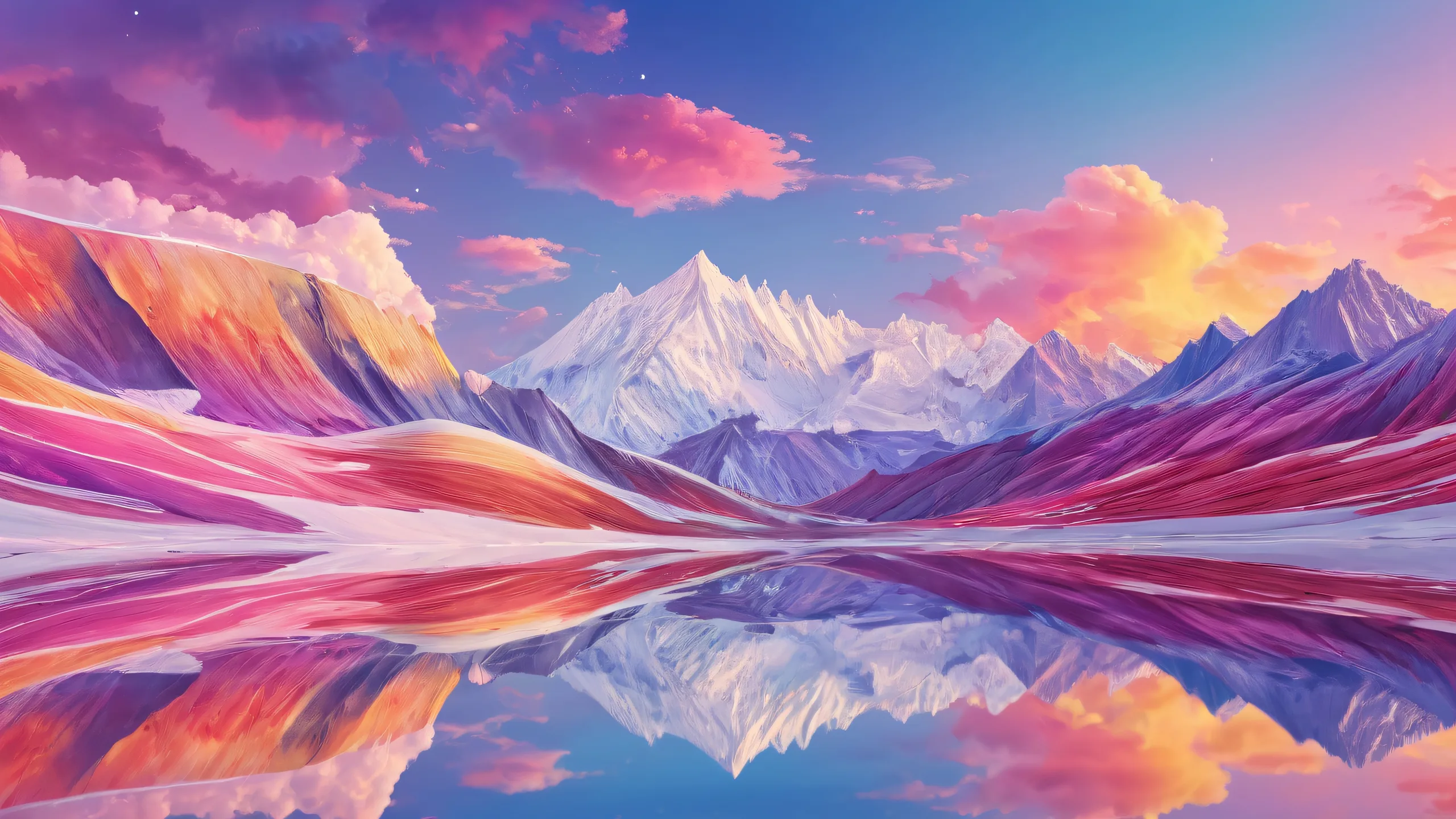 Desktop/PC wallpaper featuring an ethereal abyss with radiant light and brilliant colors, perfect for a futuristic desktop.