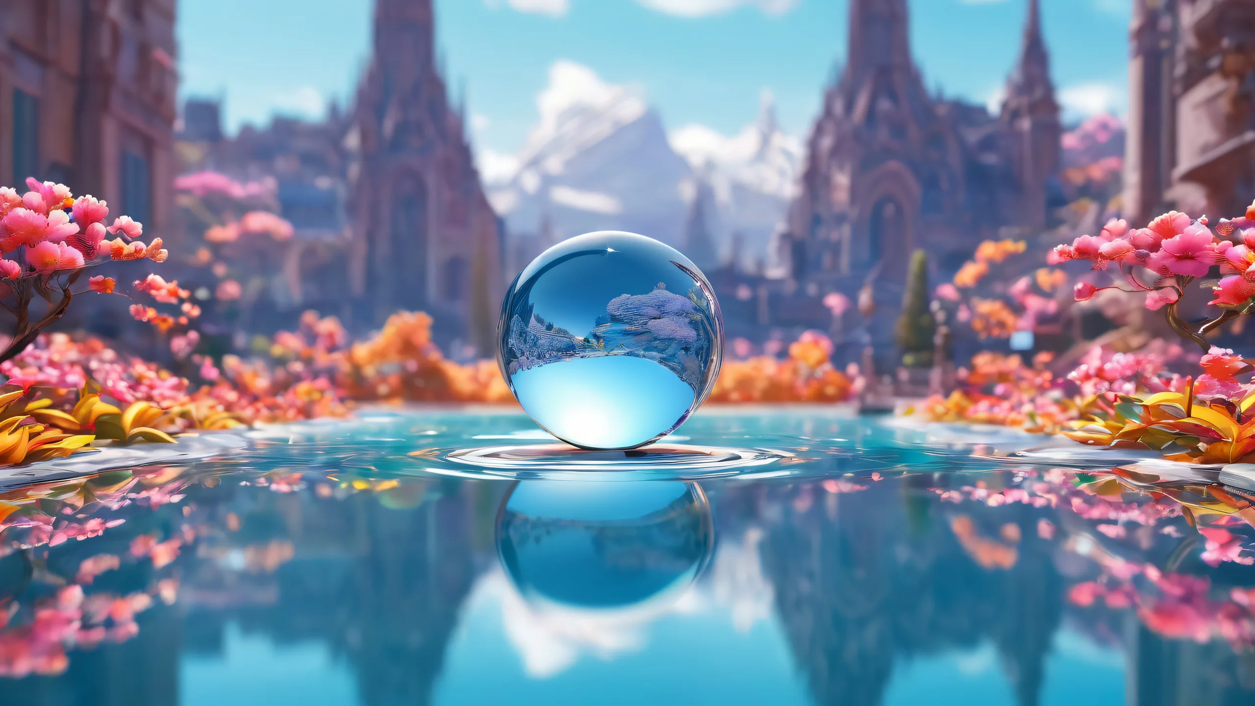 A breathtaking desktop image featuring a centered focus on a vast pure void with extreme depth of field, ideal for use as a desktop wallpaper on a PC or Desktop/PC.