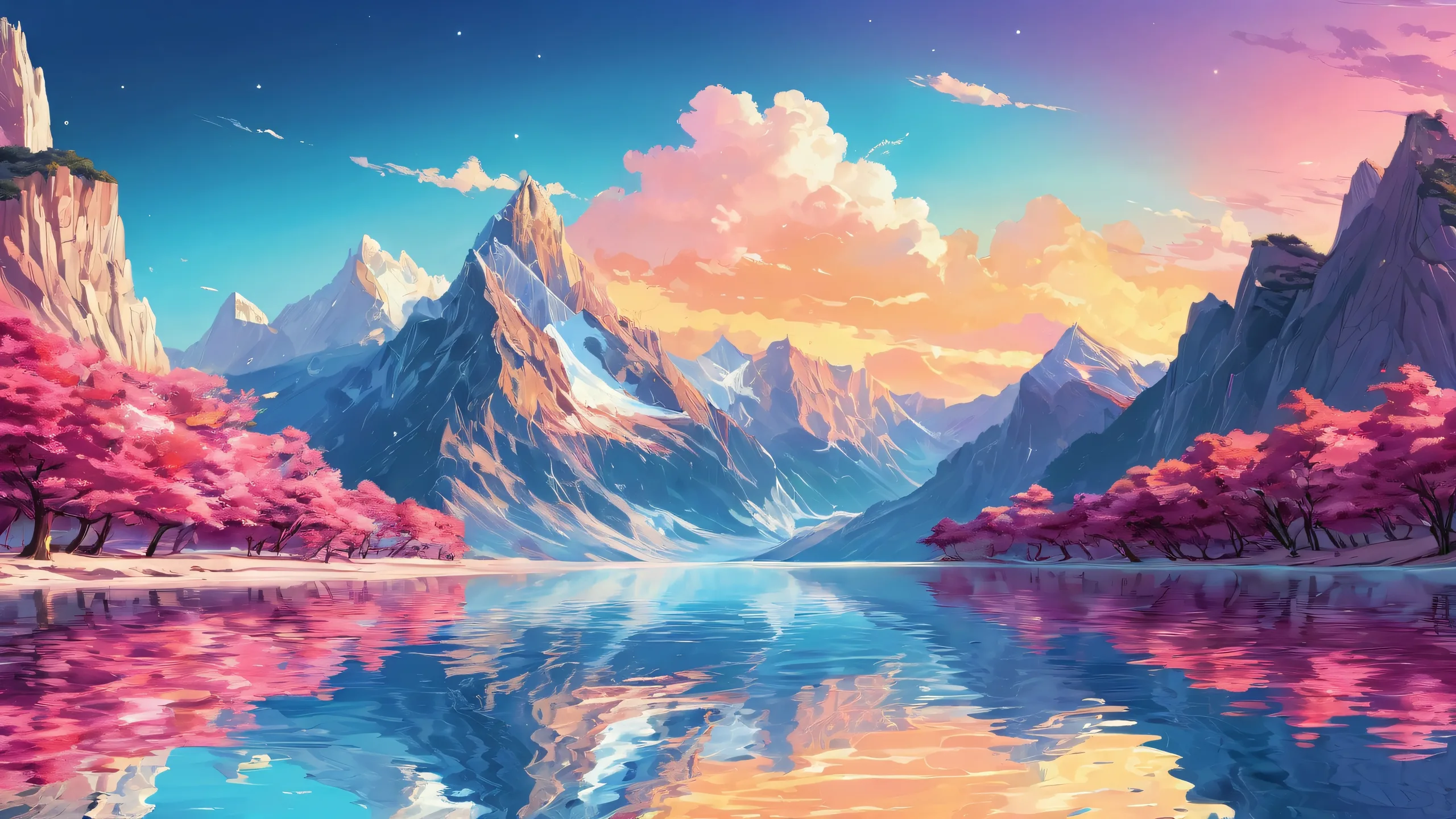 A breathtakingly serene desktop wallpaper featuring a vast pure void, ideal for use on Desktop/PC.