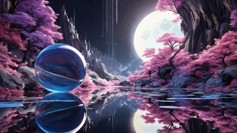 A dark and serene desktop wallpaper featuring a vast pure void with extreme depth of field, perfect for a PC or Desktop setup.