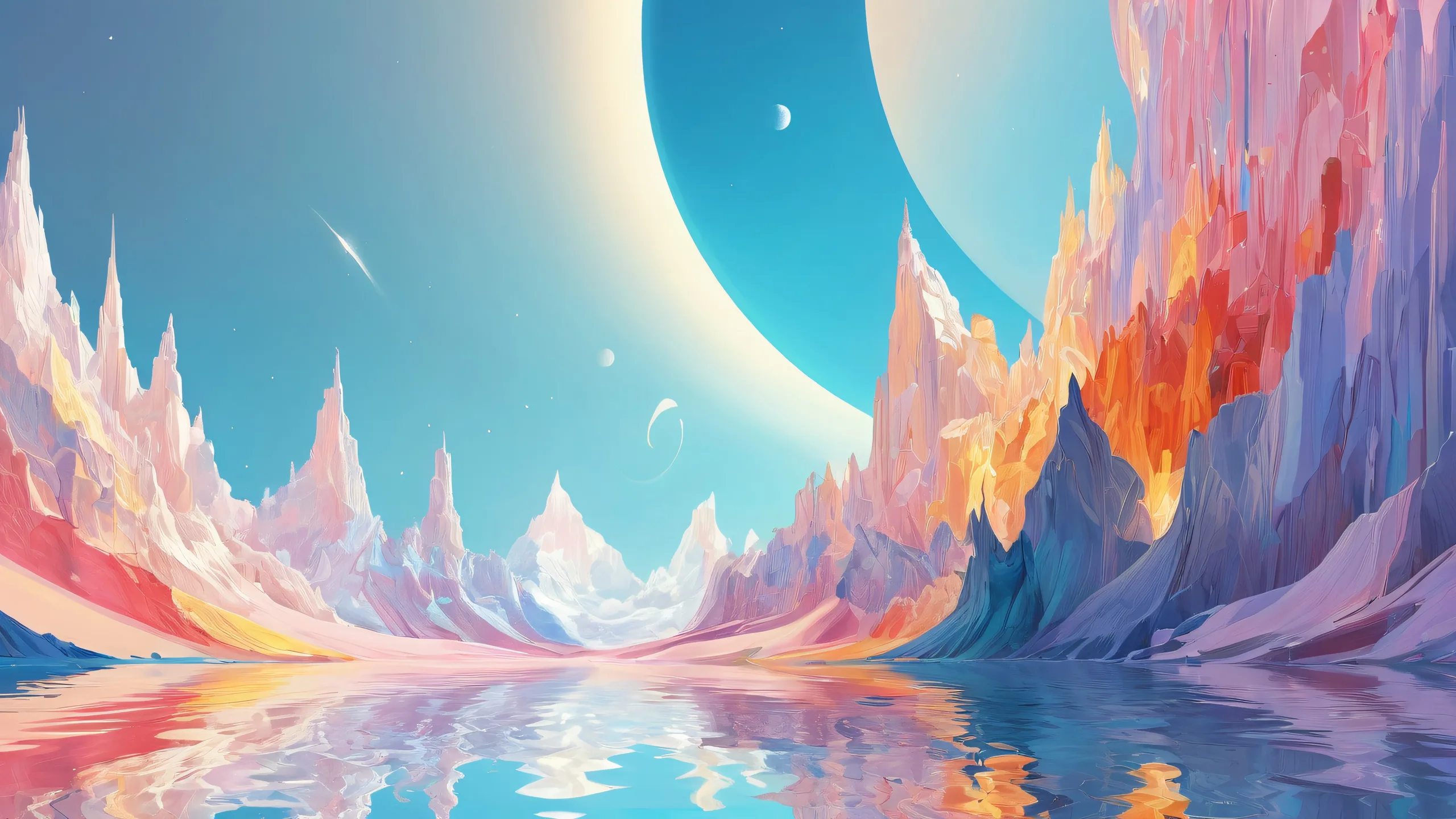 A mesmerizing desktop image of a vast pure void with an upper body view, perfect for your PC or Desktop.