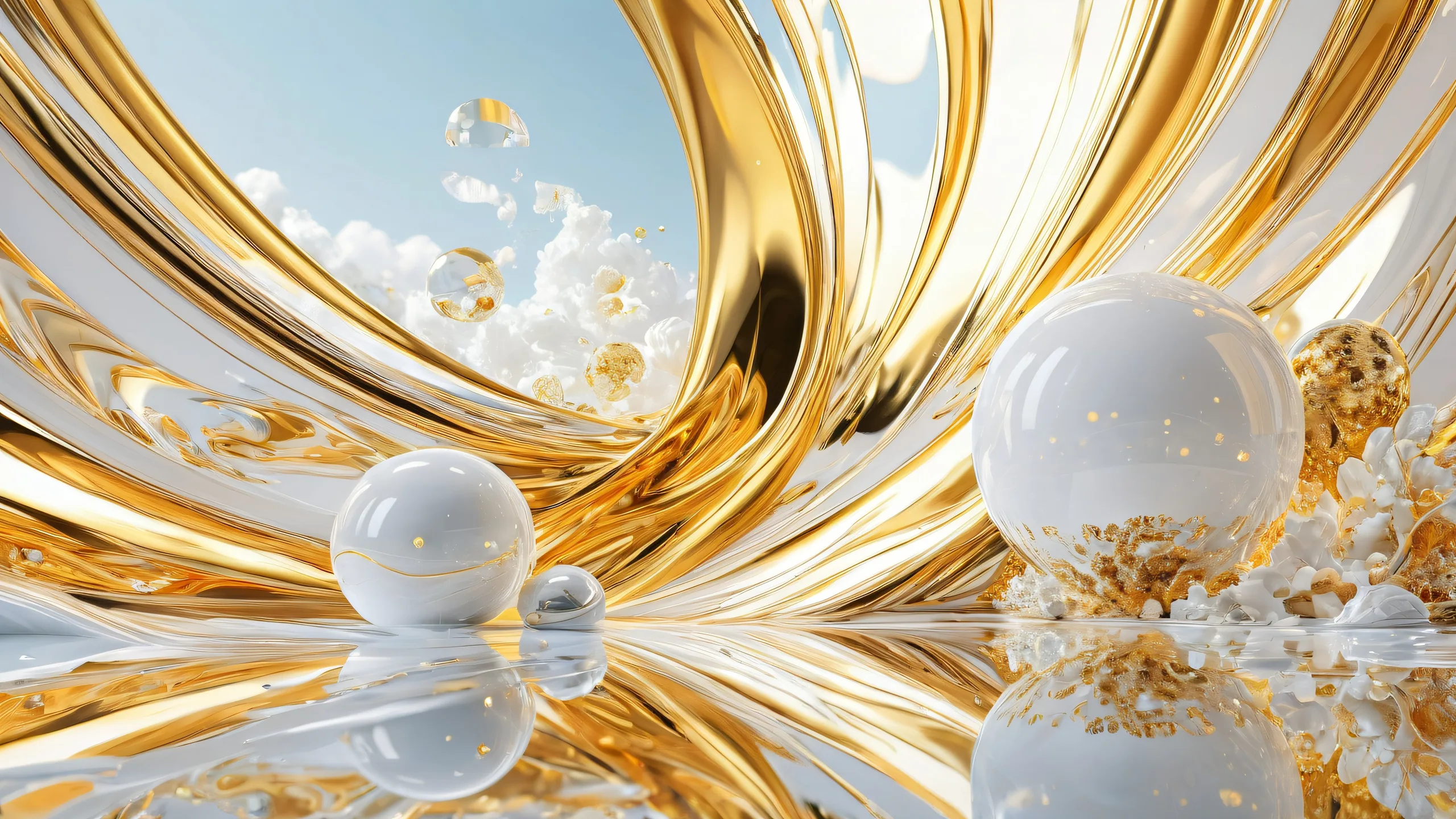 Magical void desktop wallpaper for PC or Desktop with radiant colors and cinematic depth.