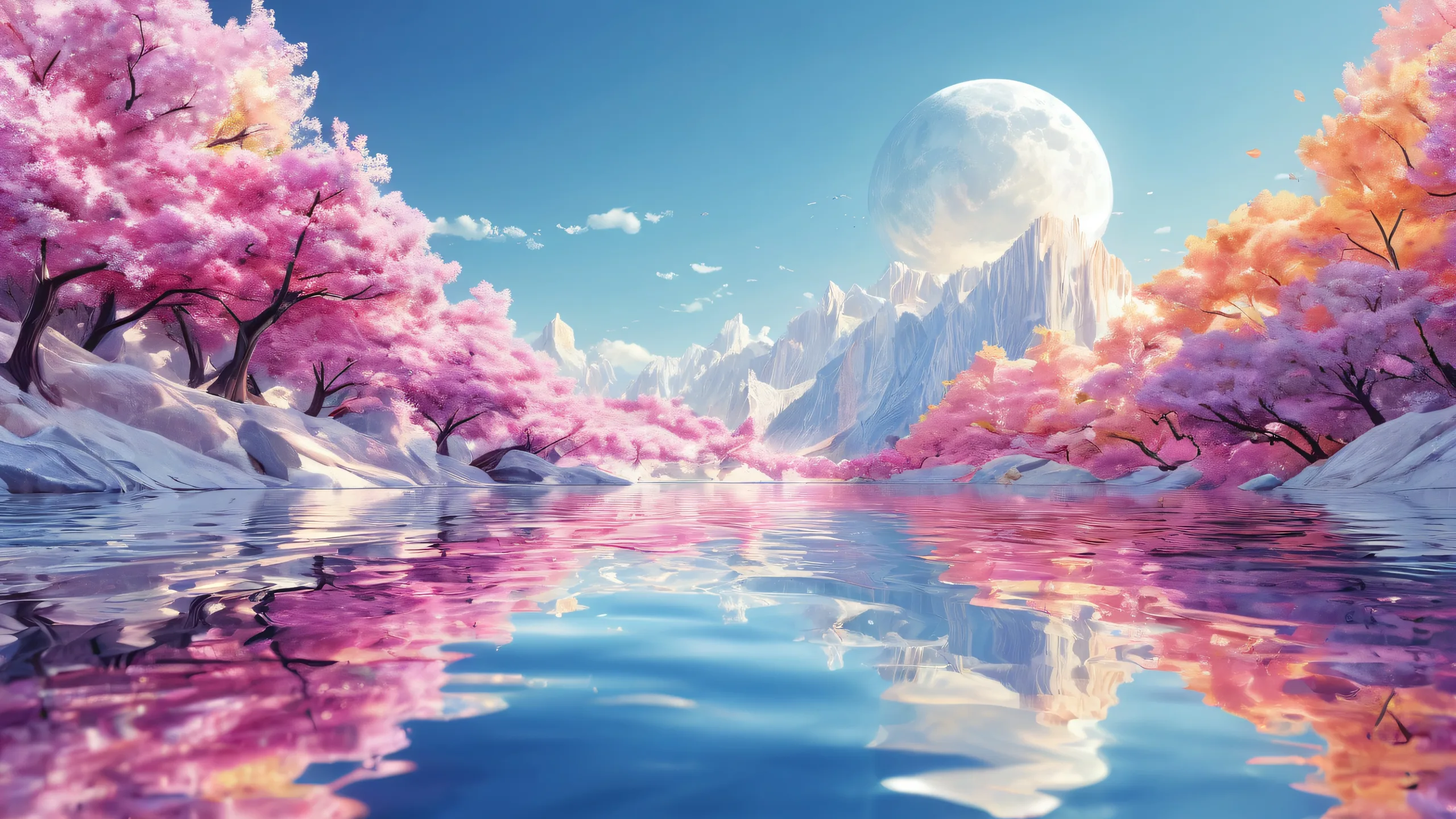 A breathtaking desktop wallpaper featuring a centered pure void with extreme depth of field and pristine clarity, perfect for Desktop/PC use.