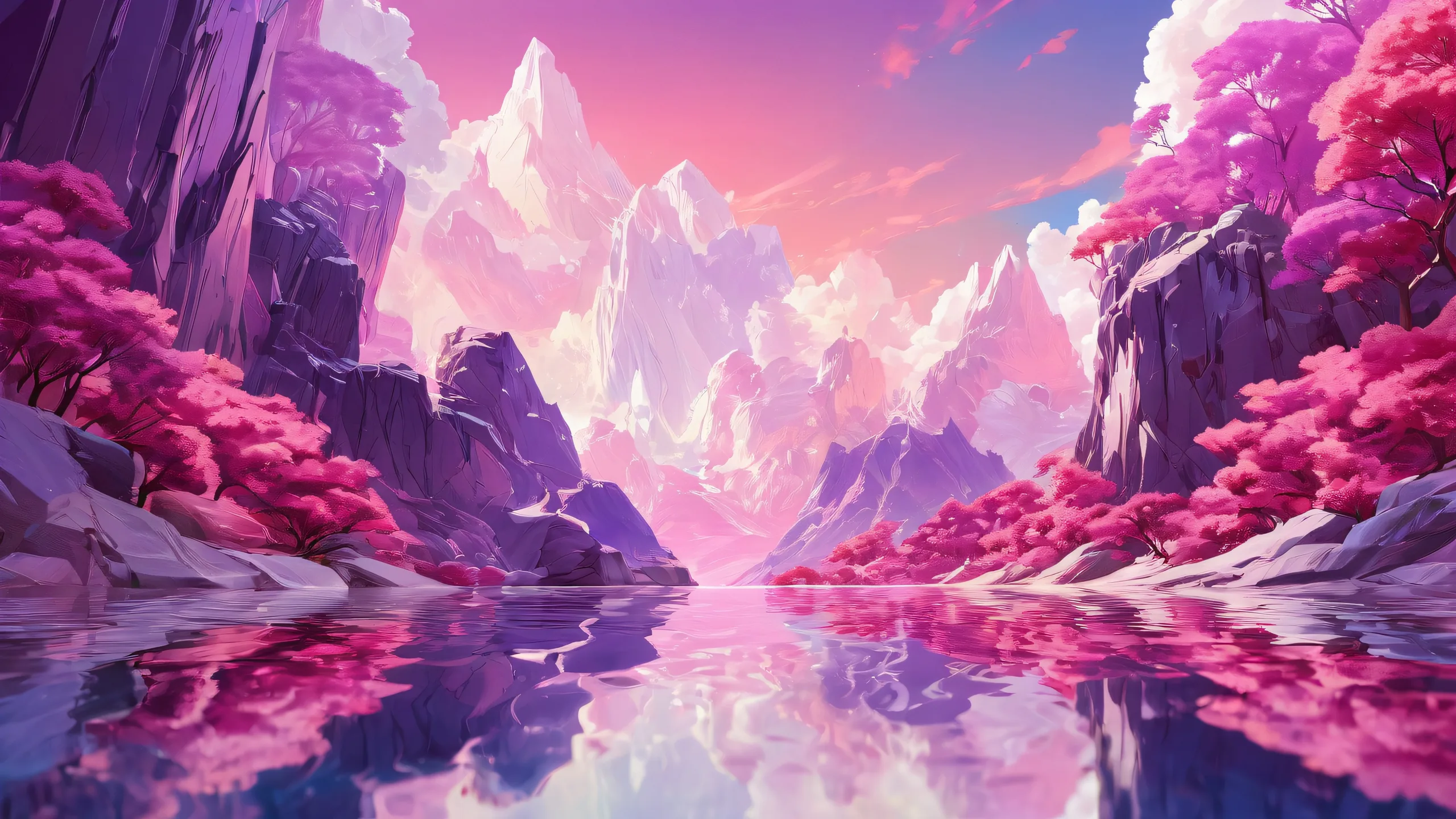 A stunning desktop image of a vast, pure void with ethereal lighting and brilliant colors for your PC or Desktop.