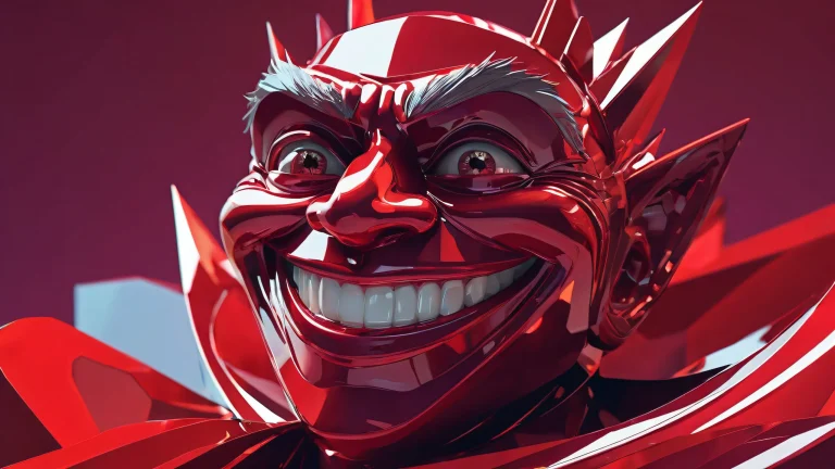 A stunning desktop wallpaper featuring Trollface in a futuristic setting with extreme depth of field, perfect for your PC or Desktop.