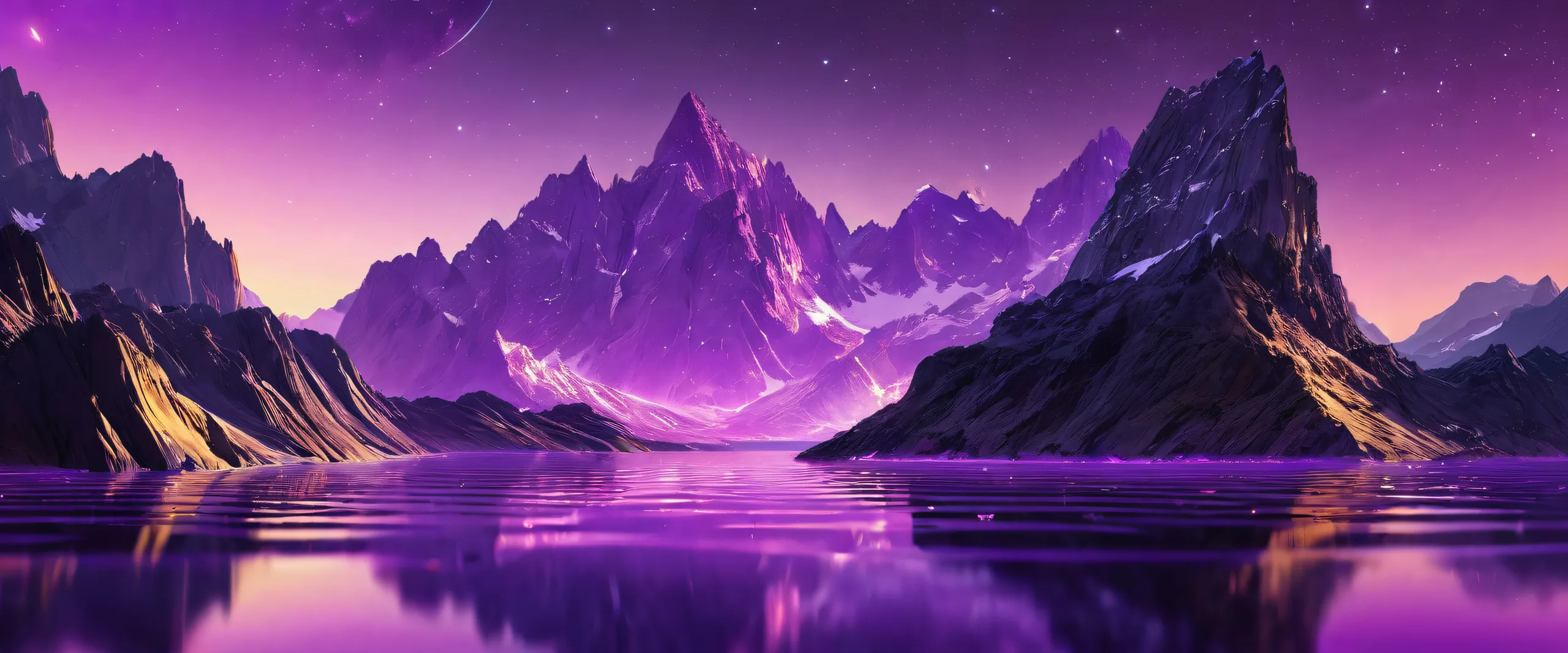 A stunning desktop image of a vast, pure void with ethereal lighting and brilliant colors, perfect for your Desktop/PC.