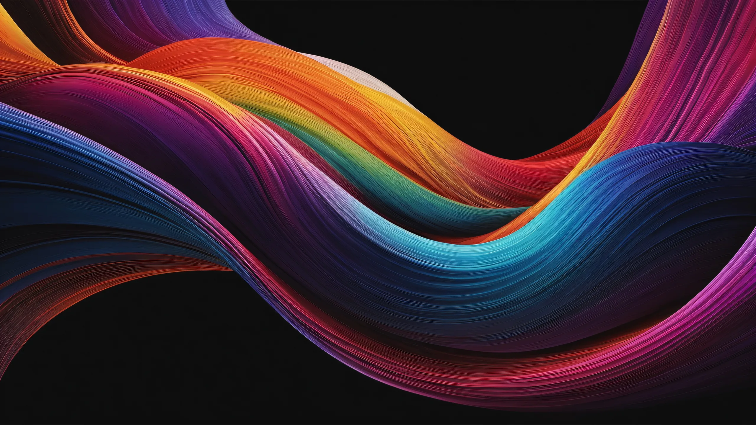 A dark background with an abyss of pure void and ethereal lighting on a Desktop/PC.