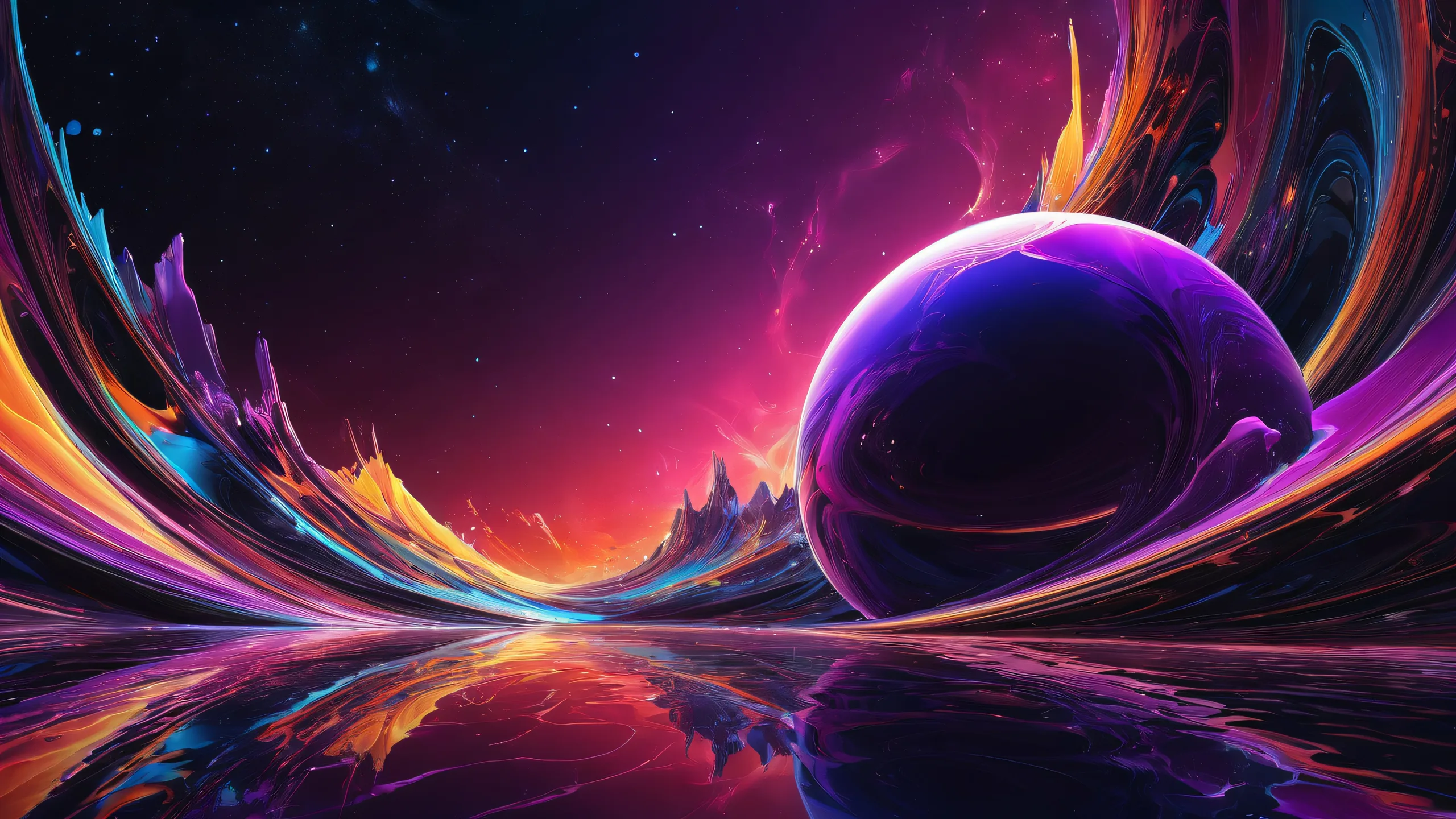 A breathtaking desktop wallpaper of a perfectly clean vast pure void for your Desktop/PC, featuring radiant lighting and stunning visual impact.